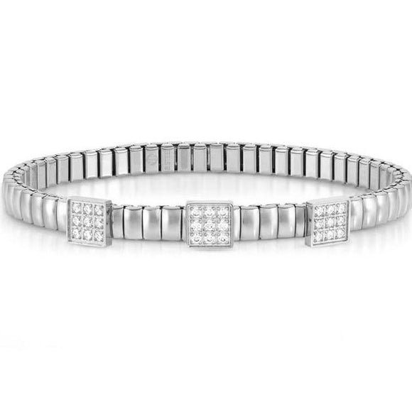 XTE XSMALL bracelet ed. LIFE in steel and cz (RICH) Square