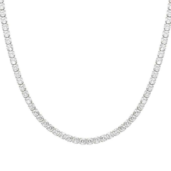 CHIC & CHARM JOYFUL ed. necklace in 925 silver and cz (E) Silver