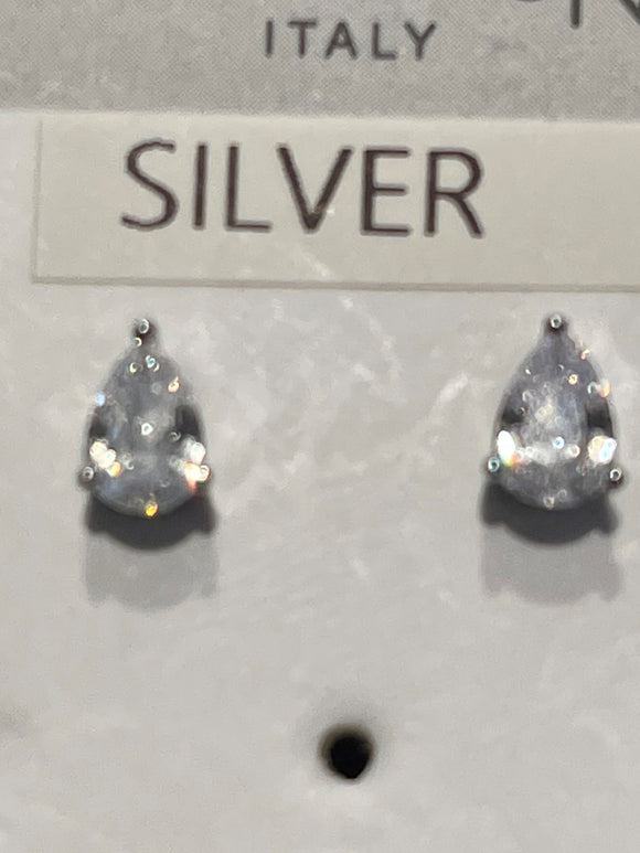 Colour Wave stud earrings Silver White