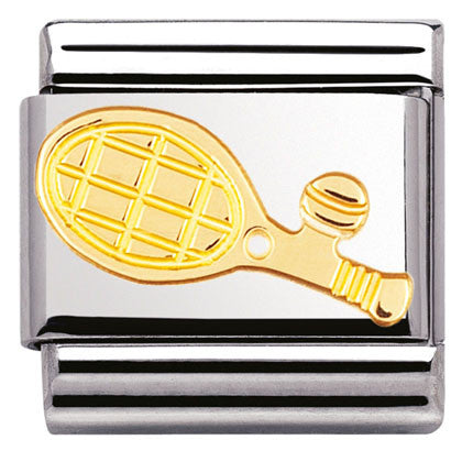 030106/05 Classic S/Steel,bonded yellow gold Tennis Racket