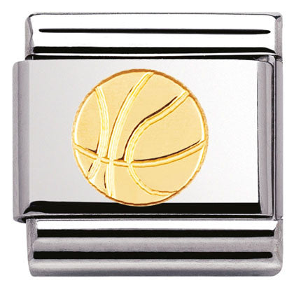 030106/12 Classic S/Steel,bonded yellow gold Basket ball