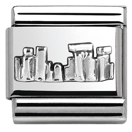 330105/30 Classic MONUMENTS RELIEF Silver  925 Stonehenge