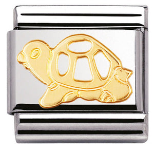 030112/17 Classic S/steel,bonded yellow gold Turtle