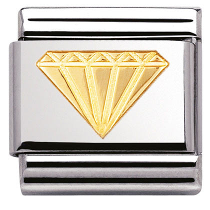 030115/03 Classic S/steel,bonded yellow gold Diamond