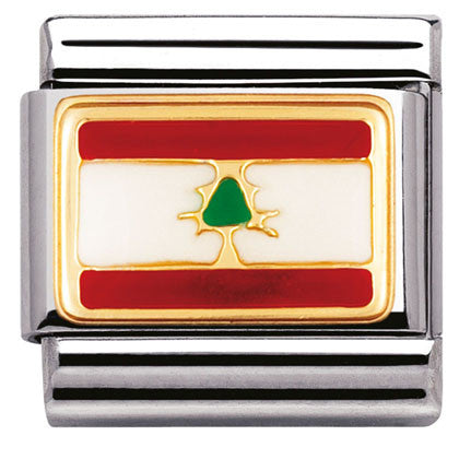 030236/13 Classic ASIA in steel with enamel and bonded yellow gold (13_LEBANON