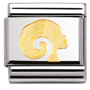 030104/01 Classic ZODIAC,S/Steel.Bonded Yellow Gold Aries