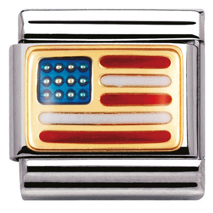 030235/04 Classic S/steel,enamel,bonded yellow gold,USA  (America)