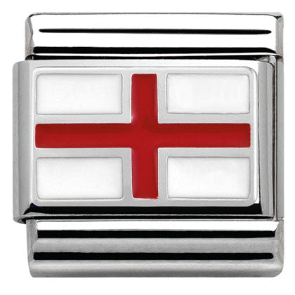 330207/03 Classic FLAGS, S/Steel,enam.sterling silver England