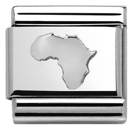 330107/01 Classic Flag GEOGRAPHIC steel, 925 silver Africa