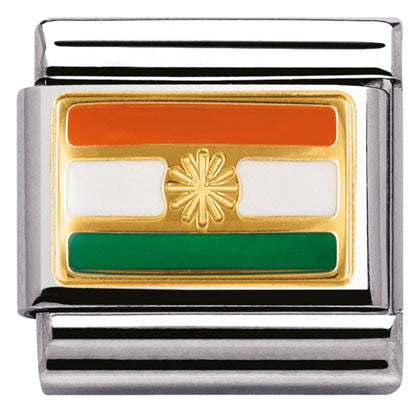 030236/17 Classic steel with enamel and bonded yellow gold INDIA