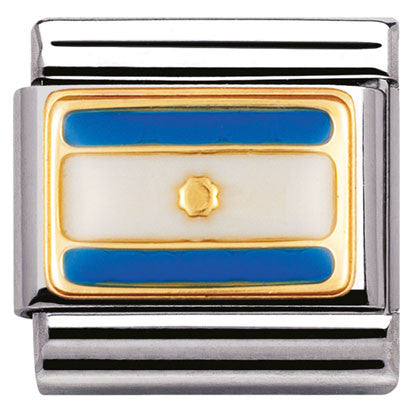 030235/03 Classic S/steel,Enamel,bonded yellow gold,ARGENTINA (America)