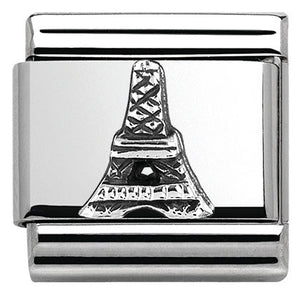 330105/32 Classic MONUMENTS RELIEF Silver 925 Eiffel Tower