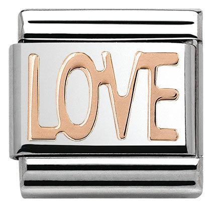 430107/01 Classic WRITINGS steel,Bonded Rose Gold Love