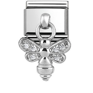 331800/15 Classic CHARMS stainless steel and silver 925 Bee