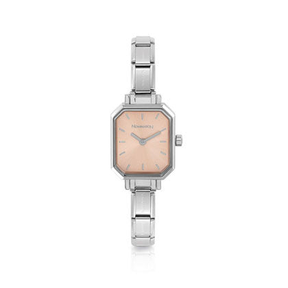 076030/014 PARIS watch,S/steel strap RECTANGULAR  Pink