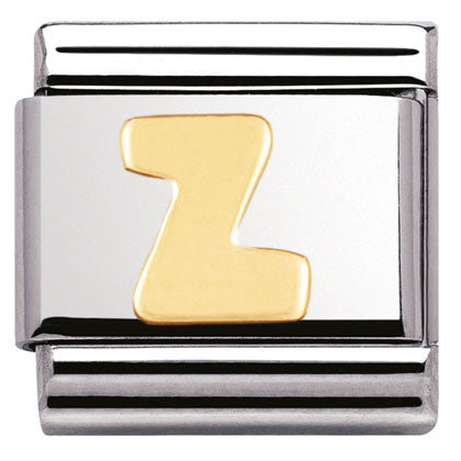 030101/26 Classic LETTER.S/steel,Bonded Yellow Gold Letter Z