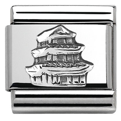 330105/25 Classic MONUMENTS RELIEF silver 925 Pagoda