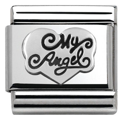 330101/14 Classic OXIDIZED,S/steel,silver MY ANGEL heart