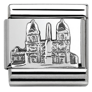 330105/16 Classic MONUMENTS RELIEF, silver 925 Piazza di Spagna Rome (Italy)