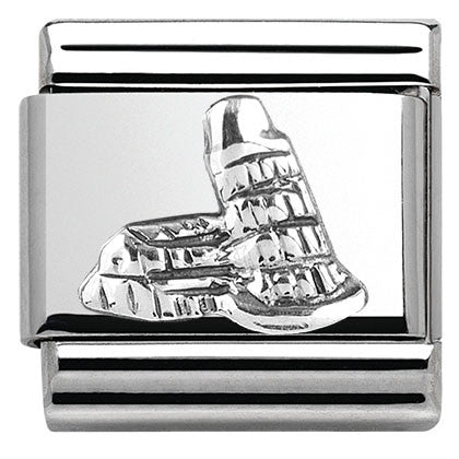 330105/19 Classic MONUMENTS RELIEF, silver 925 Tower of Pisa (Italy)