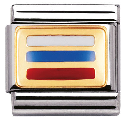 030236/12 Classic in steel with enamel and bonded yellow gold RUSSIA