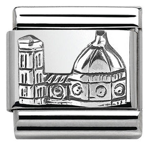 330105/14 Classic MONUMENTS RELIEF, silver 925  Florence Duomo (Italy)