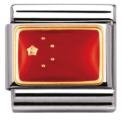 030236/07 Classic in steel with enamel & bonded yellow gold CHINA