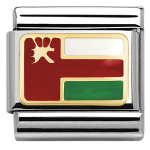 030236/25 Classic ASIA in stainless steel with enamel and bonded yellow gold Oman