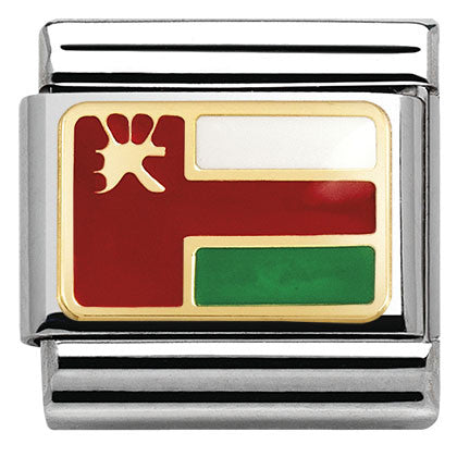 030236/25 Classic ASIA in stainless steel with enamel and bonded yellow gold Oman