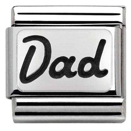 330102/33 Classic PLATES OXIDIZED steel and silver 925 DAD