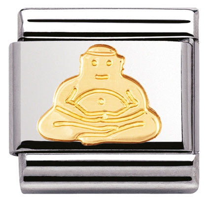 030105/06 Classic,S/steel, bonded yellow gold Buddha