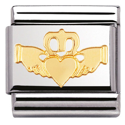 030119/05  Classic CELTIC. S/Steel,bonded yellow gold Cladding