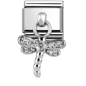 331800/13 Classic CHARMS stainless steel and silver 925 Dragonfly