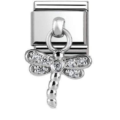 331800/13 Classic CHARMS stainless steel and silver 925 Dragonfly