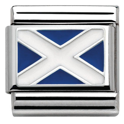 330207/01 Classic FLAGS,st.steel, enam.sterling silver Scotland
