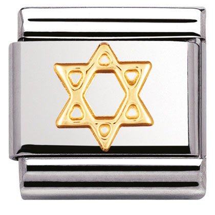 030105/05 Classic S/steel, bonded yellow gold The Star of David