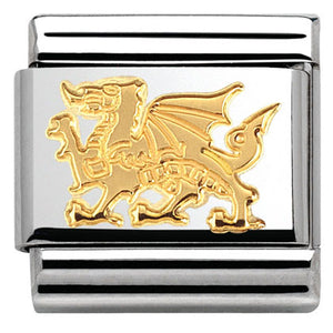 030112/31 Classic S/steel,bonded yellow gold Dragon