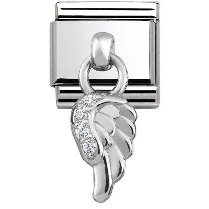 331800/06 Classic CHARMS stainless steel and silver 925 Wing
