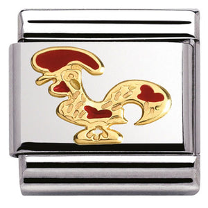 030262/06 Classic,S/steel,enamel,bonded yellow gold Galo Barcelo (cockeral)