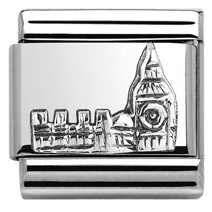 330105/12 Classic MONUMENTS RELIEF, silver 925 Big Ben