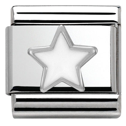 330202/04 Classic S/steel, enamel, silver 925 White Star