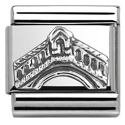 330105/11 Classic MONUMENTS RELIEF Silver 925 Rialto Bridge