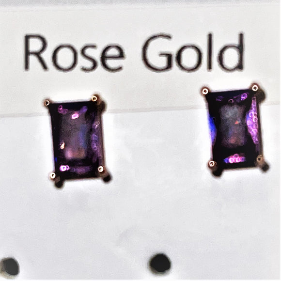 Colour Wave stud earrings RG Amethyst
