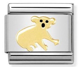 030248/17 bonded yellow gold & Enamel Koala