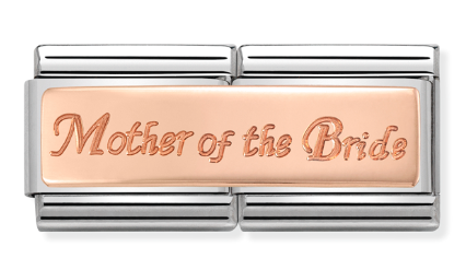 430710/07 Classic St.Steel & 9ct Rose gold Dble Mother of the Bride