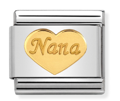 030162/43 Classic Steel & bonded yellow Gold Nana Heart