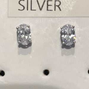 Colour Wave stud earrings Silver White