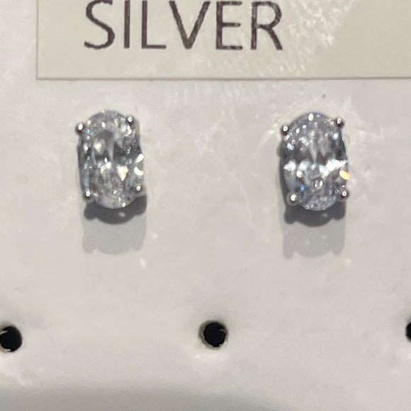 Colour Wave stud earrings Silver White
