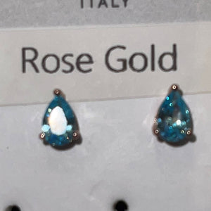 Colour Wave stud earrings RG Blue