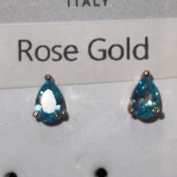 Colour Wave stud earrings RG Blue